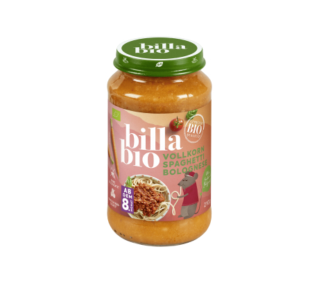 BILLA Bio Gläschen Vollkorn Spaghetti Bolognese