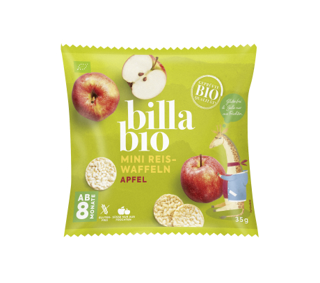 BILLA Bio Apfel Mini Reiswaffeln